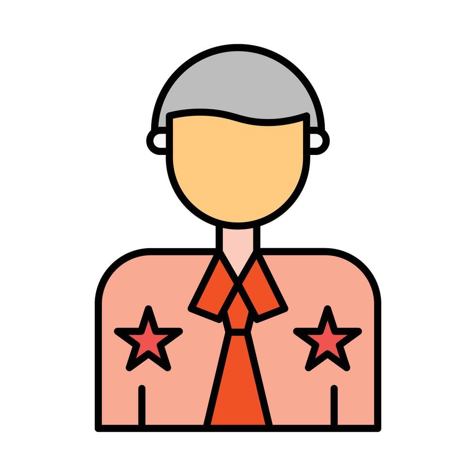 Career Promotion Line Filled Icon Design vector