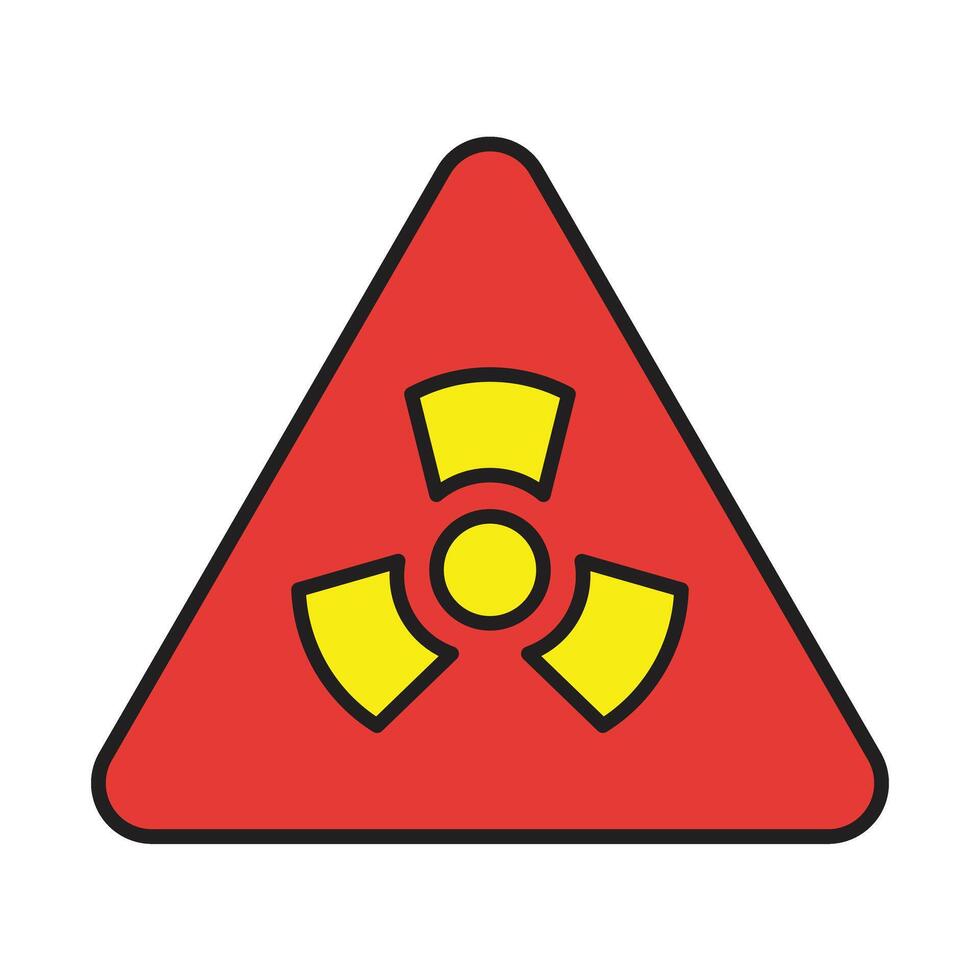 Biohazard Line Filled Icon Design vector