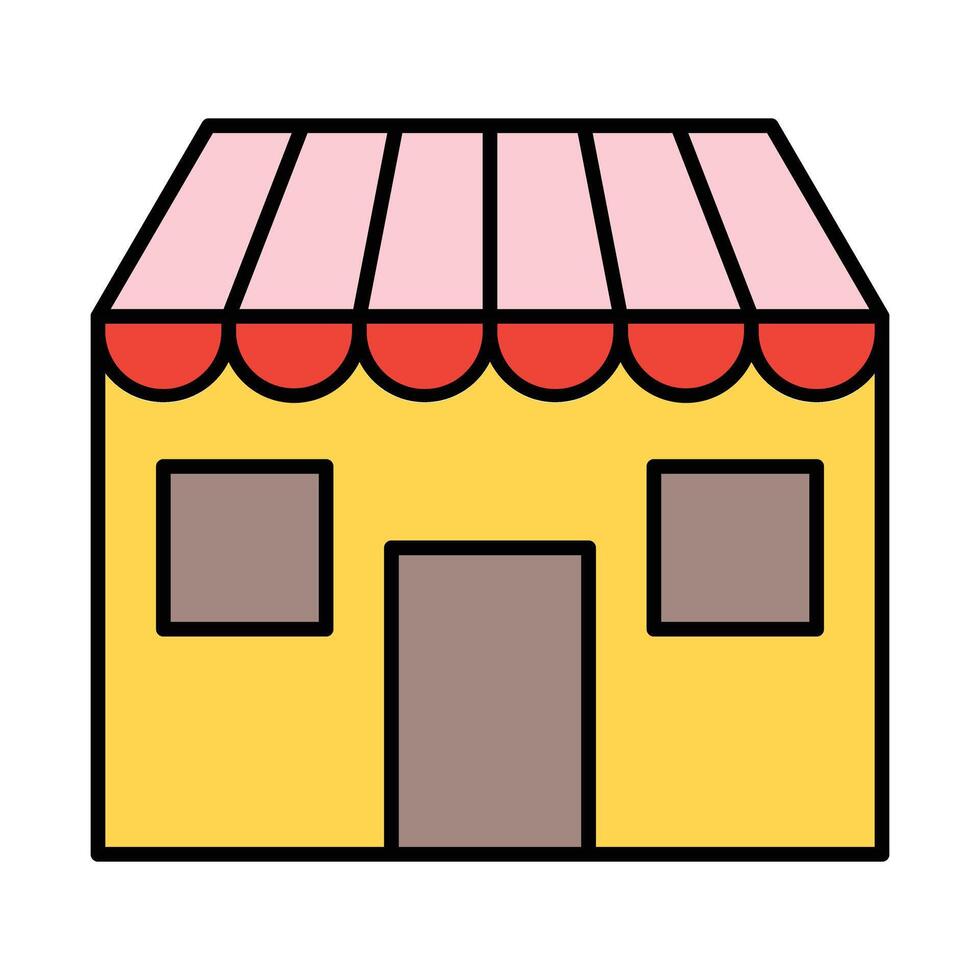 Shop Line Icon vector