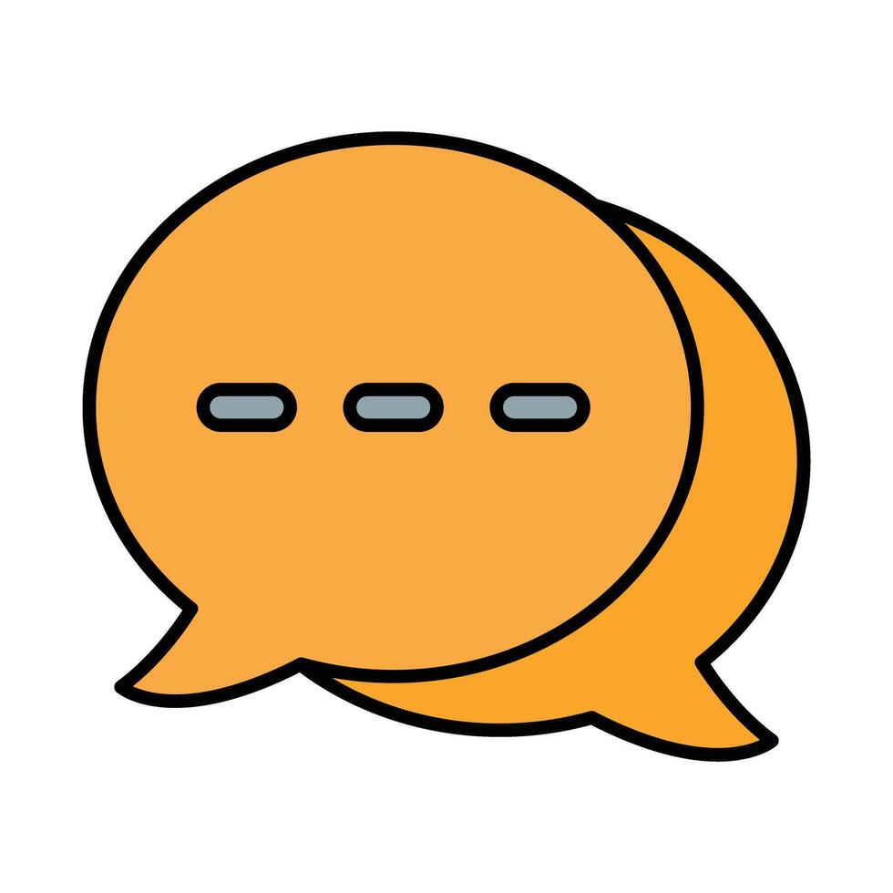 Messages Line Icon vector