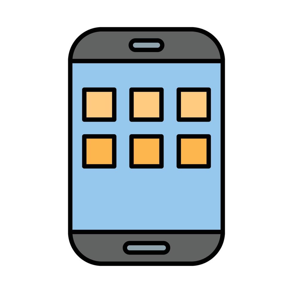 Smartphone Line Icon vector