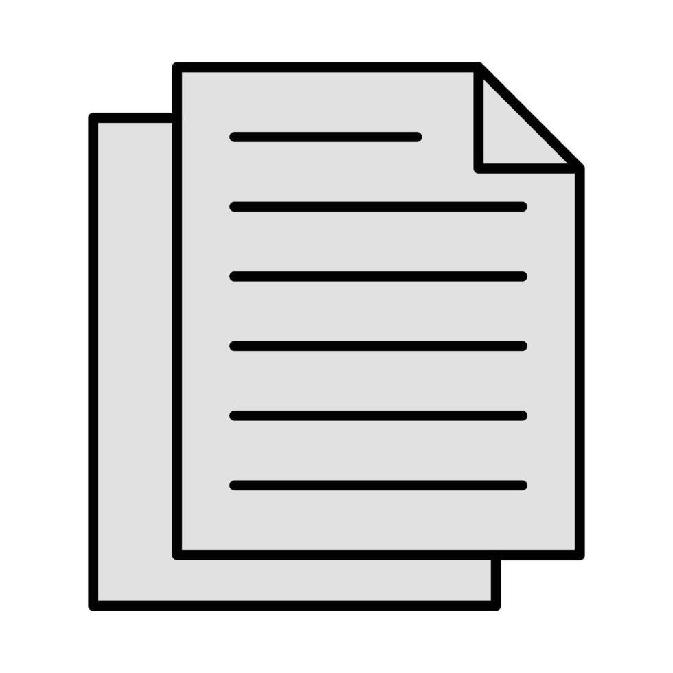 Copy Free Line Filled Icon Design vector
