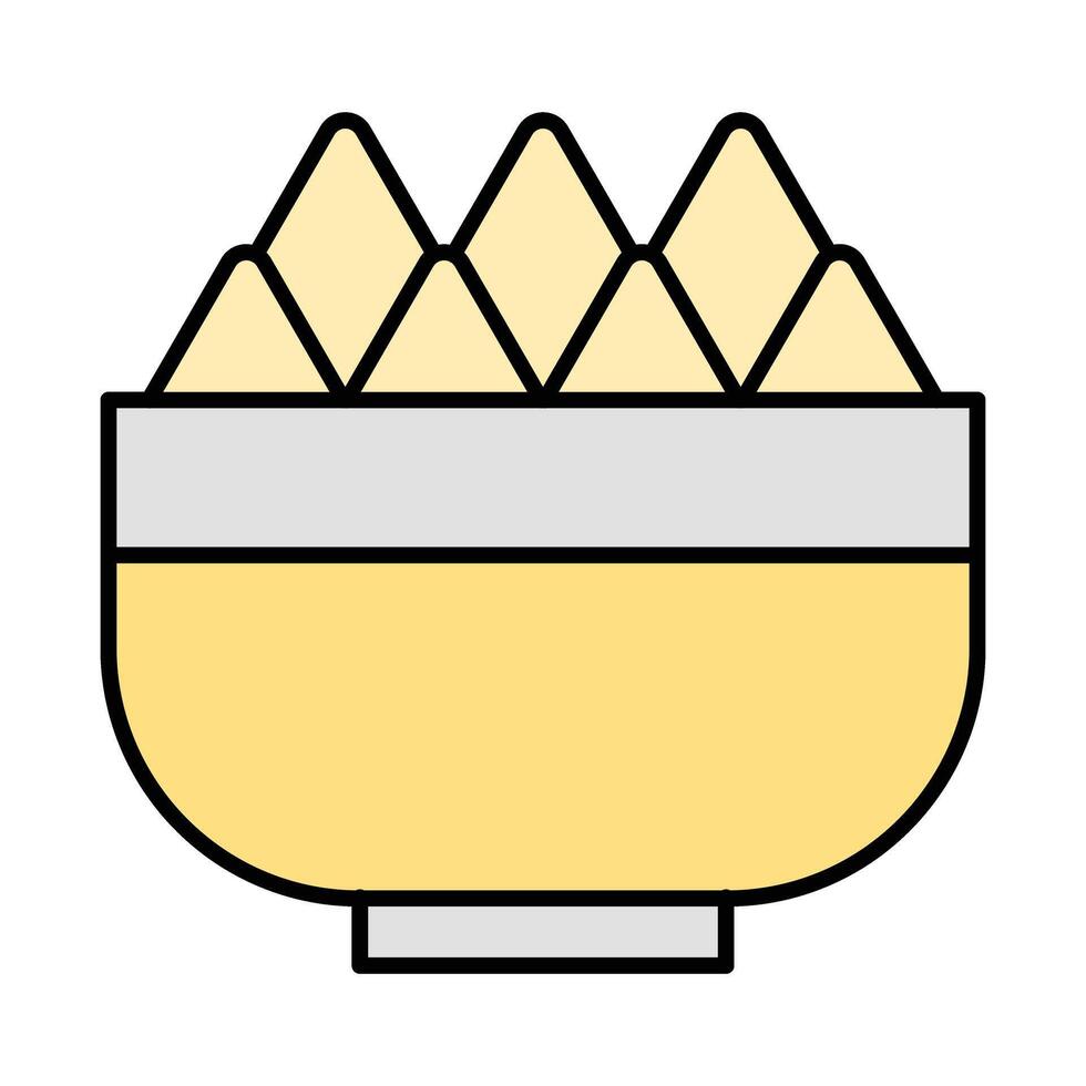 Nachos Line Filled Icon Design vector