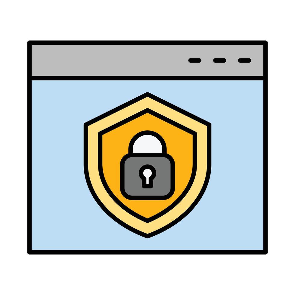 SSL Line Filled Icon Design vector