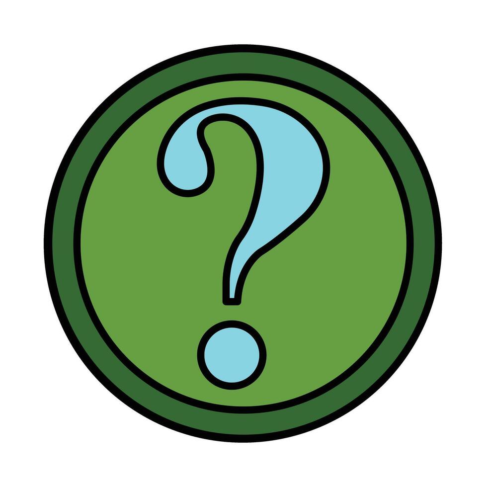 Question Line Icon vector