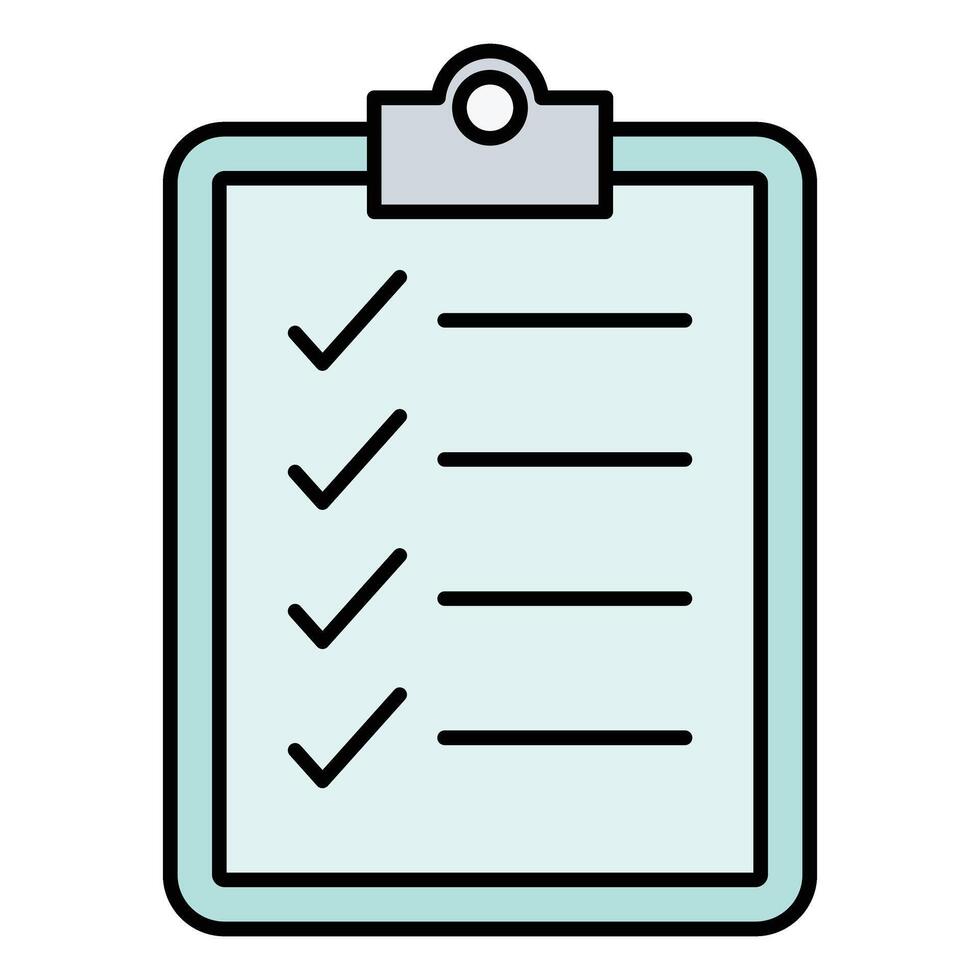 Job Description Line Filled Icon Design vector