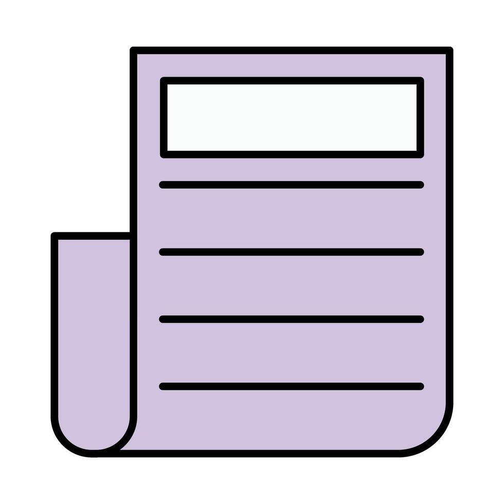 News Line Icon vector
