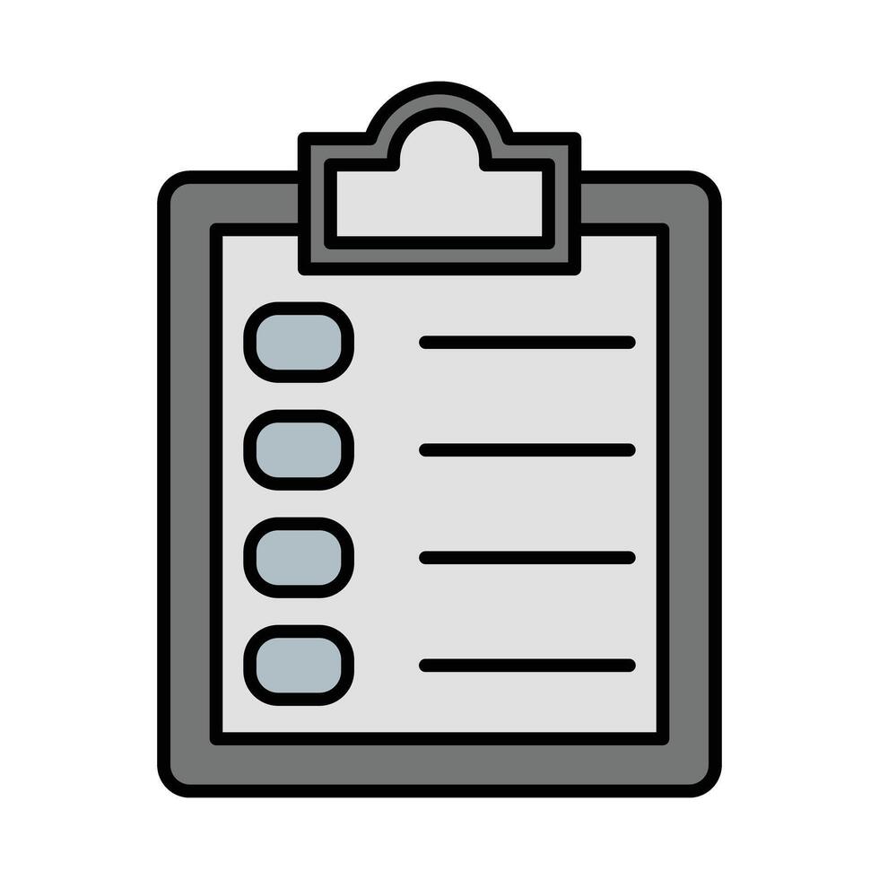 List Line Filled Icon Design vector