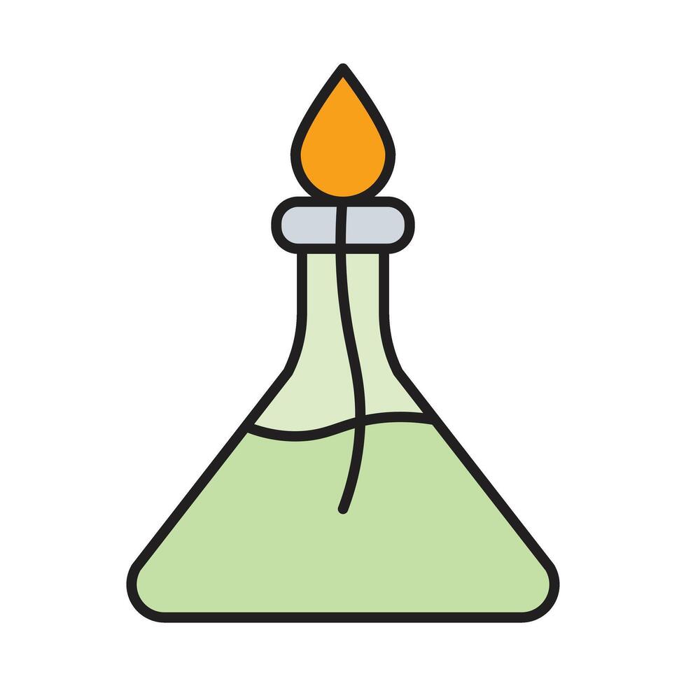 Alcohol Burner Line Filled Icon Design vector