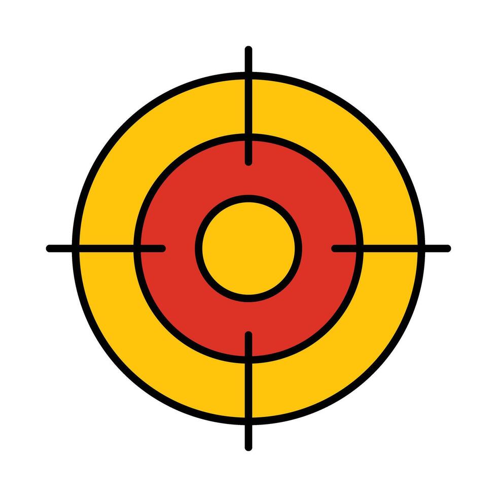 Target Line Icon vector