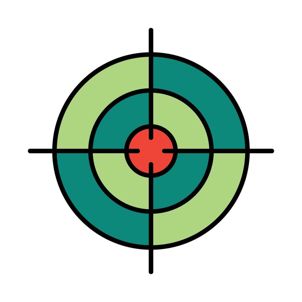 Target Line Icon vector