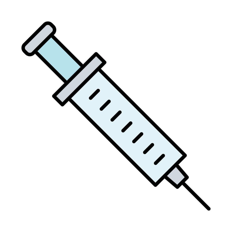 Injection Line Filled Icon Design vector