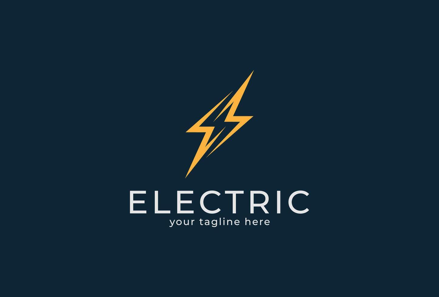 Electric Logo, abstract letter M or MW from lightning bolt combination, tunder bolt design logo template, illustration vector