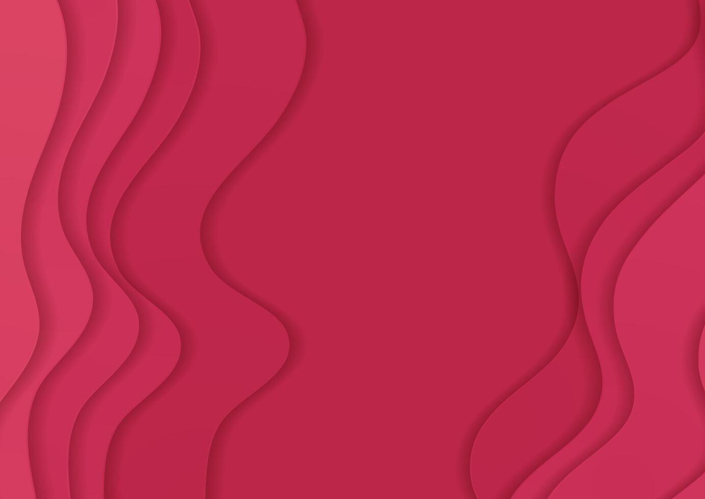 Magenta paper waves abstract background vector