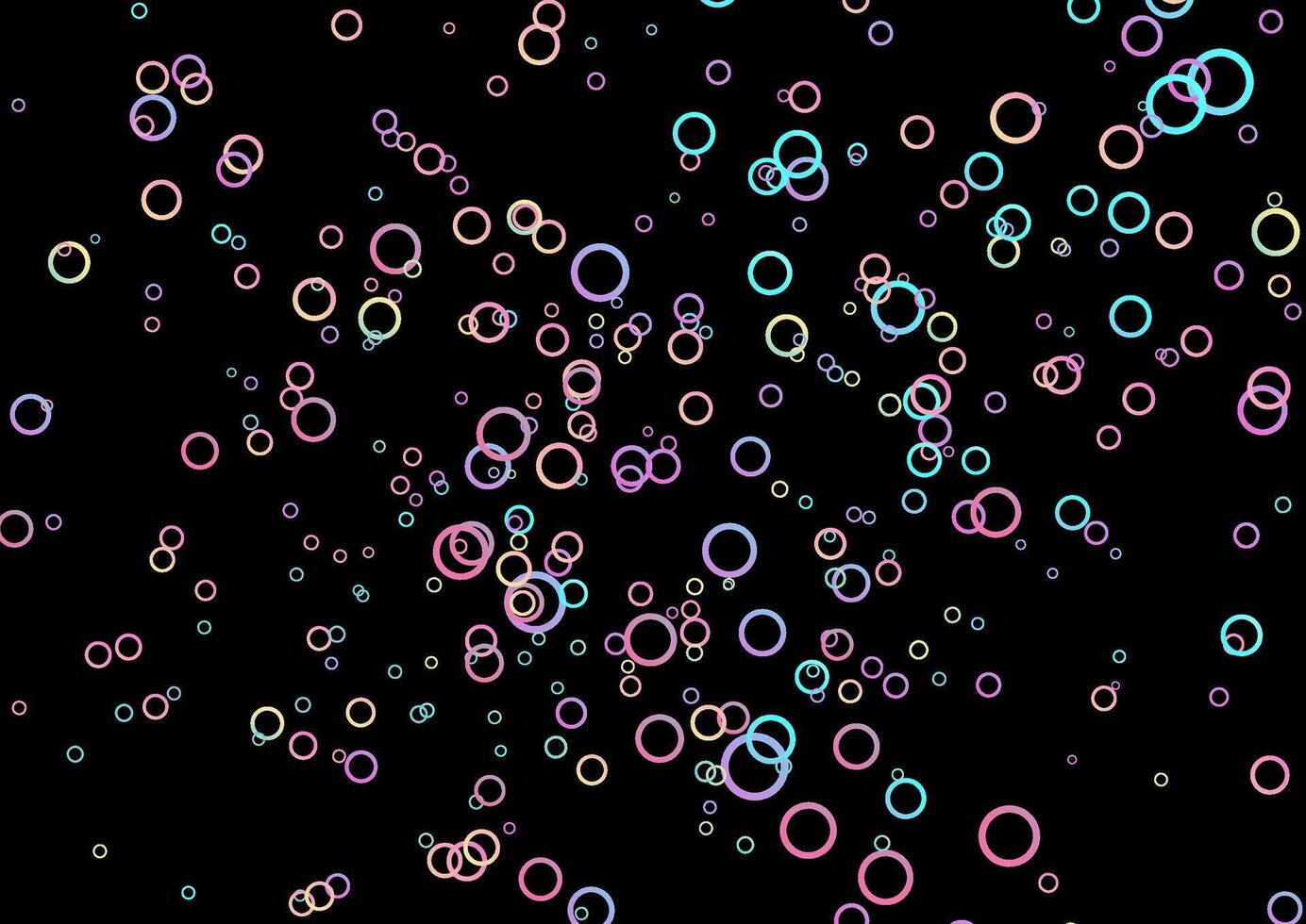 Holographic rings geometric abstract tech background vector