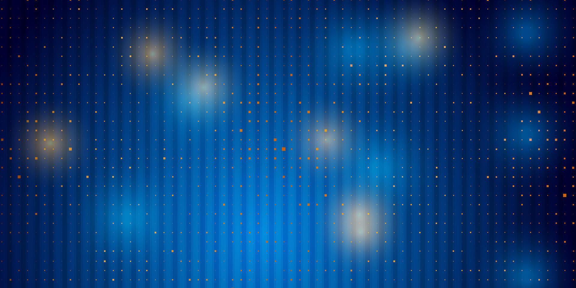 Blue abstract shiny background with small golden dots vector