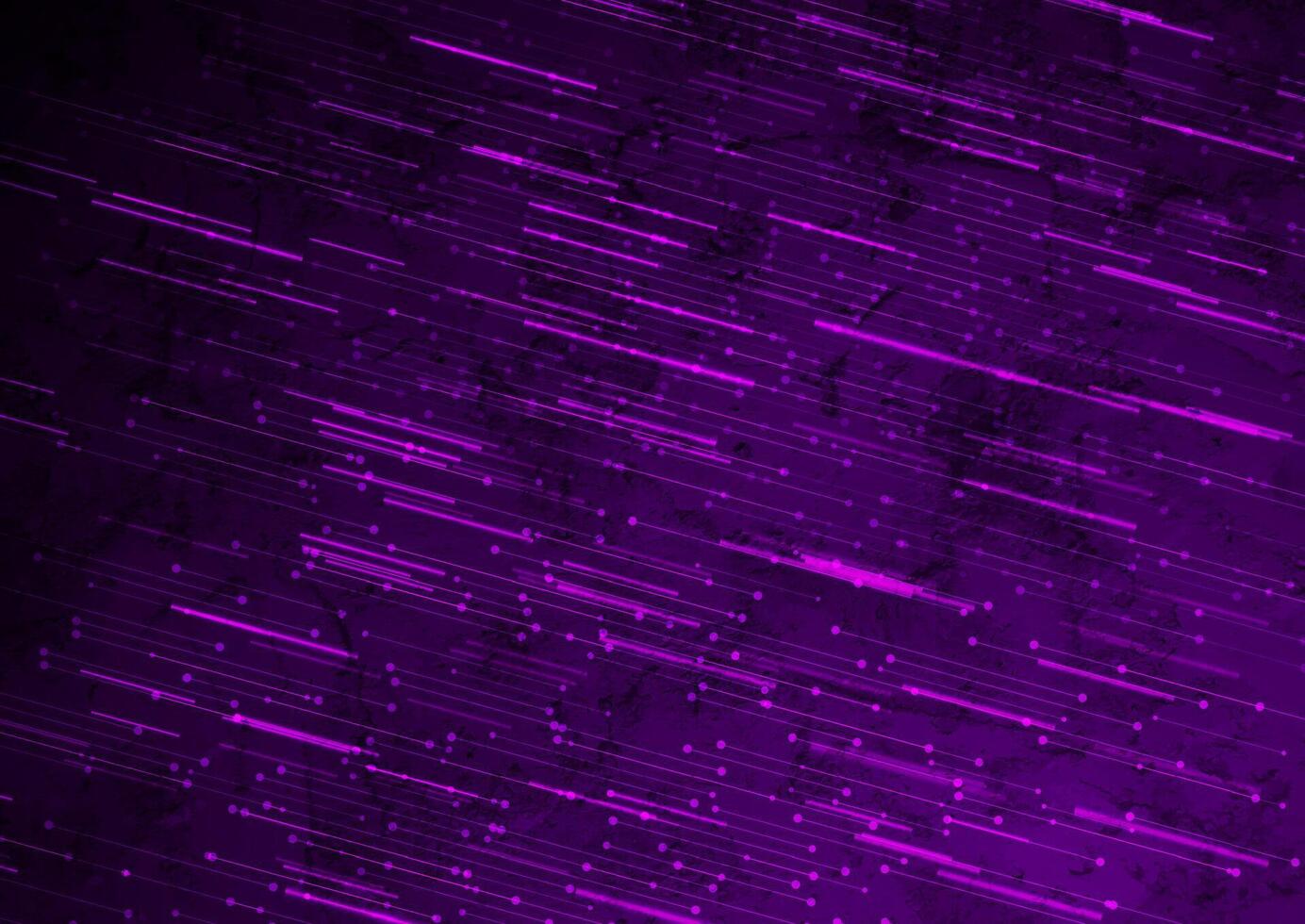 Dark violet technology lines abstract grunge background vector