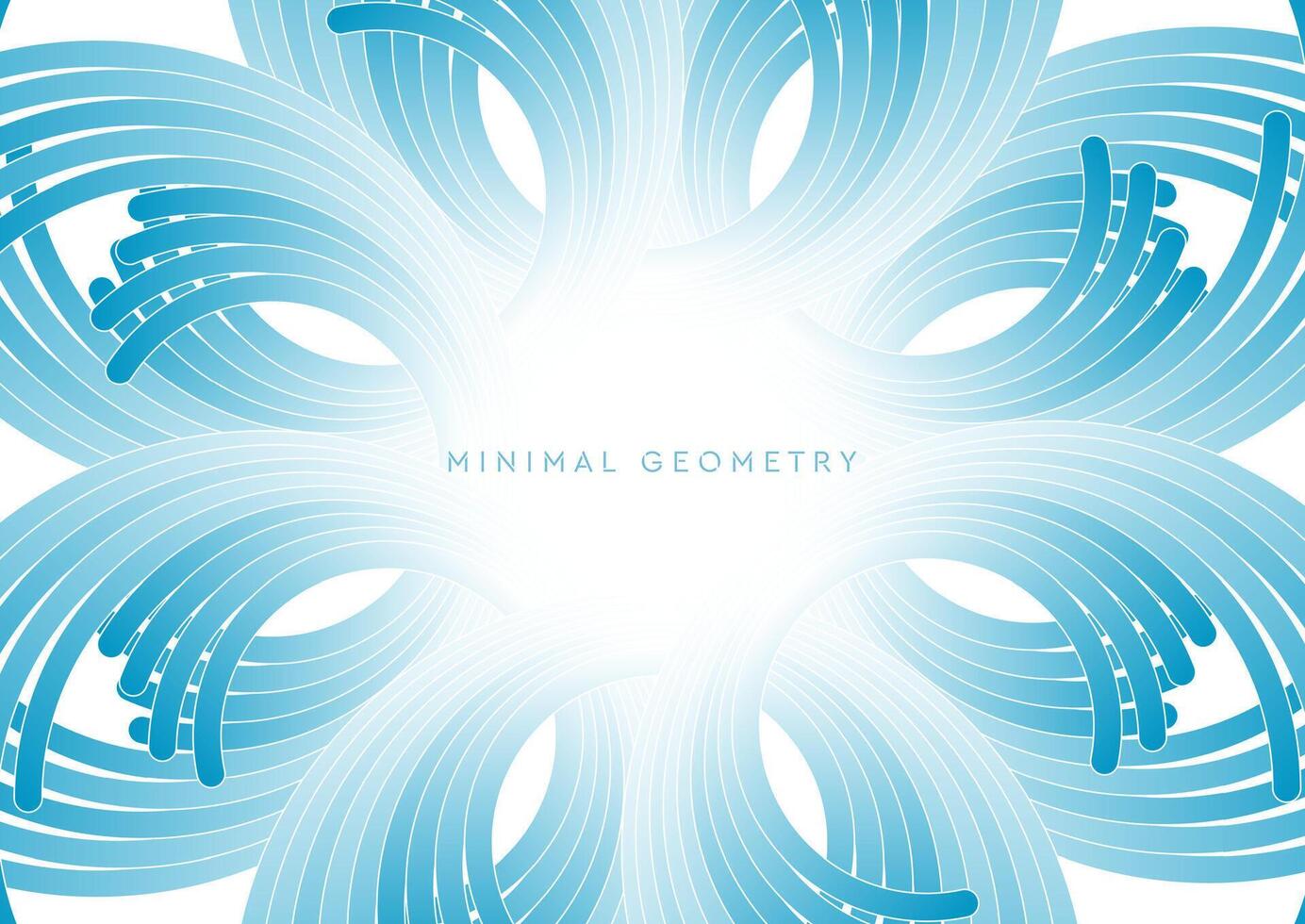 Blue white abstract minimal geometric pattern vector