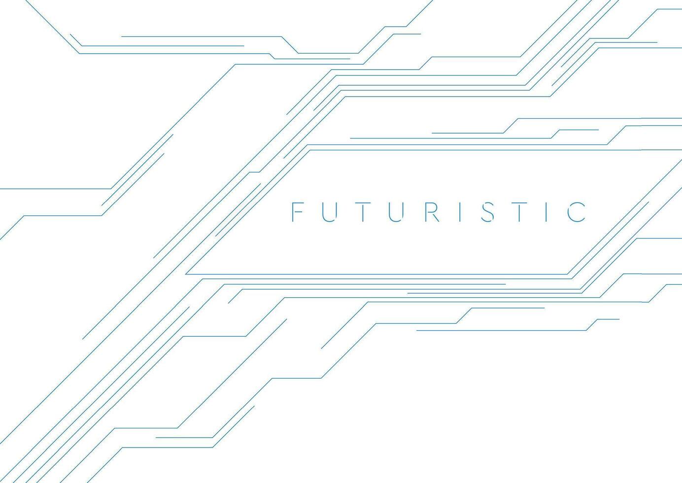 Blue lines abstract technology geometric background vector