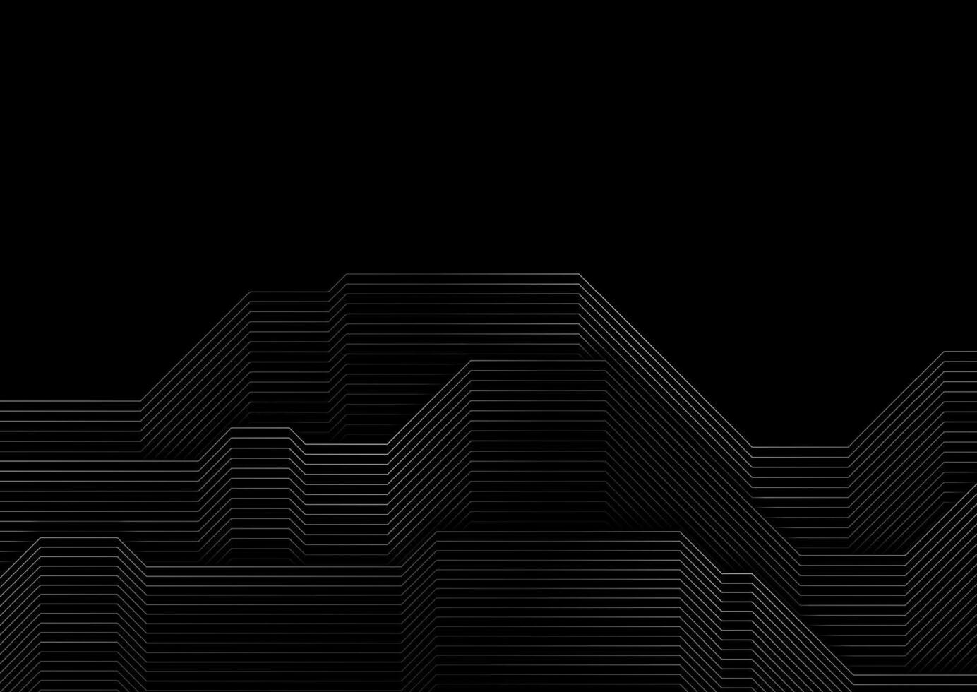 Grey metallic minimal lines abstract futuristic tech background vector
