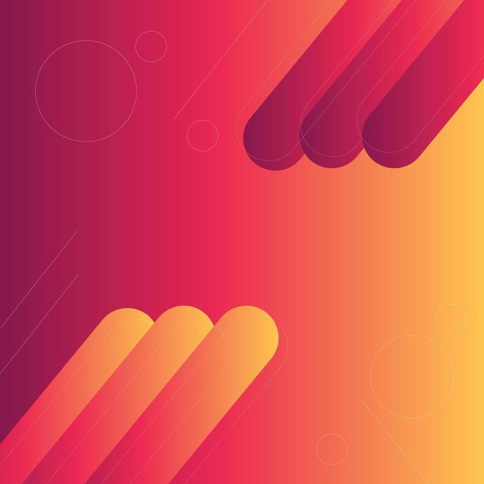 colorful geometric and abstract background, with Orange and Red neon color background can be use for brochure advertisement banner website template food and beverage label technology package design vector