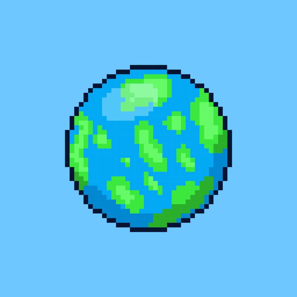 Pixel art style Earth design 45929058 Vector Art at Vecteezy
