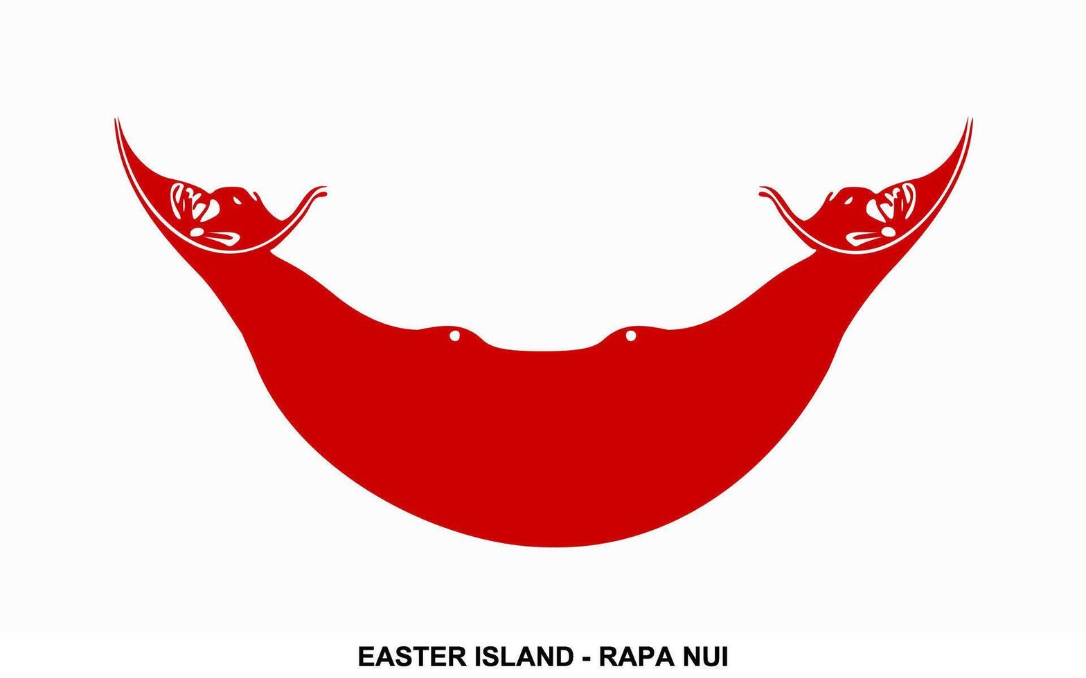 Flag of EASTER ISLAND - RAPA NUI, EASTER ISLAND - RAPA NUI national flag vector