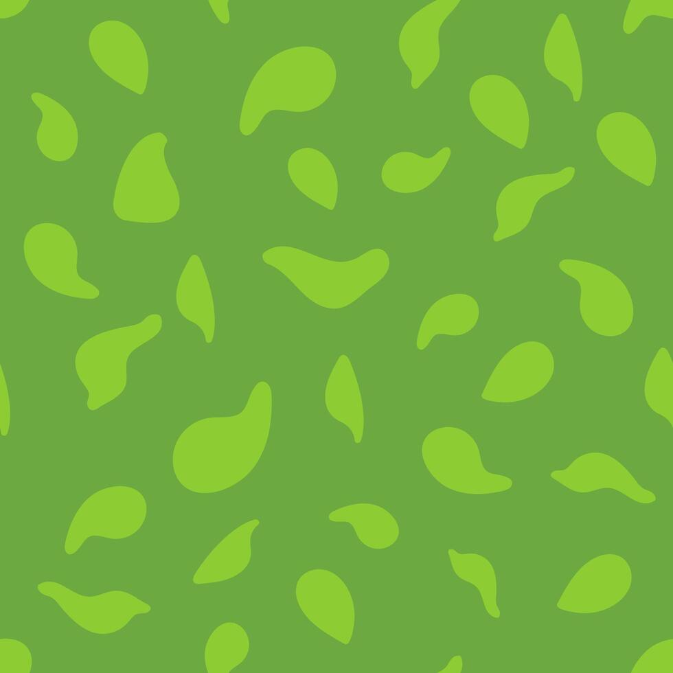 Seamless pattern Green leaves background Spring blossom Simple ornament template banner poster textile fabric vector