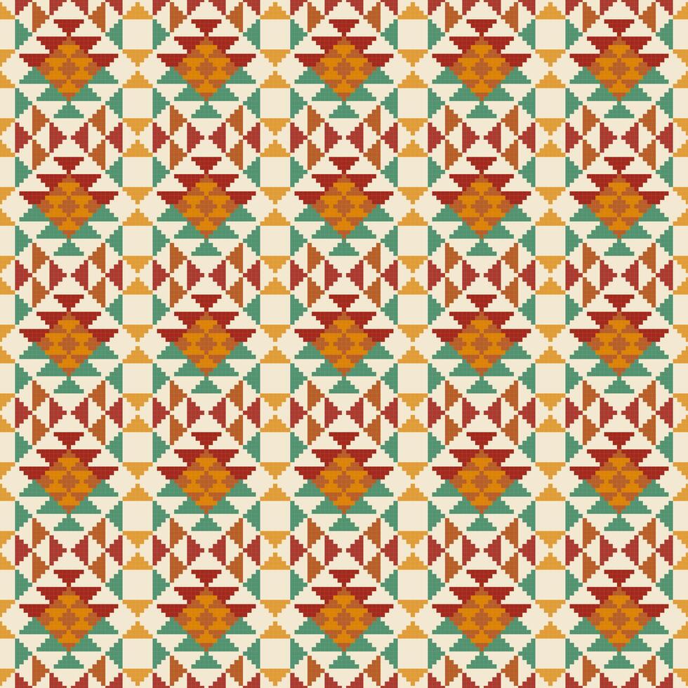 Ethnic seamless pattern background, geometric abstract tribal vector