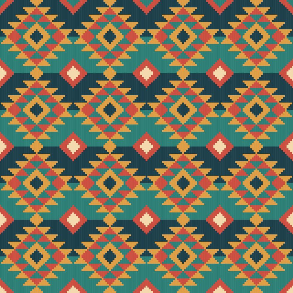 Native American Seamless,Ethnic pattern Abstract Navajo style for background, wallpaper, illustration, textile, fabric, clothing , batik, carpet, embroidery vector