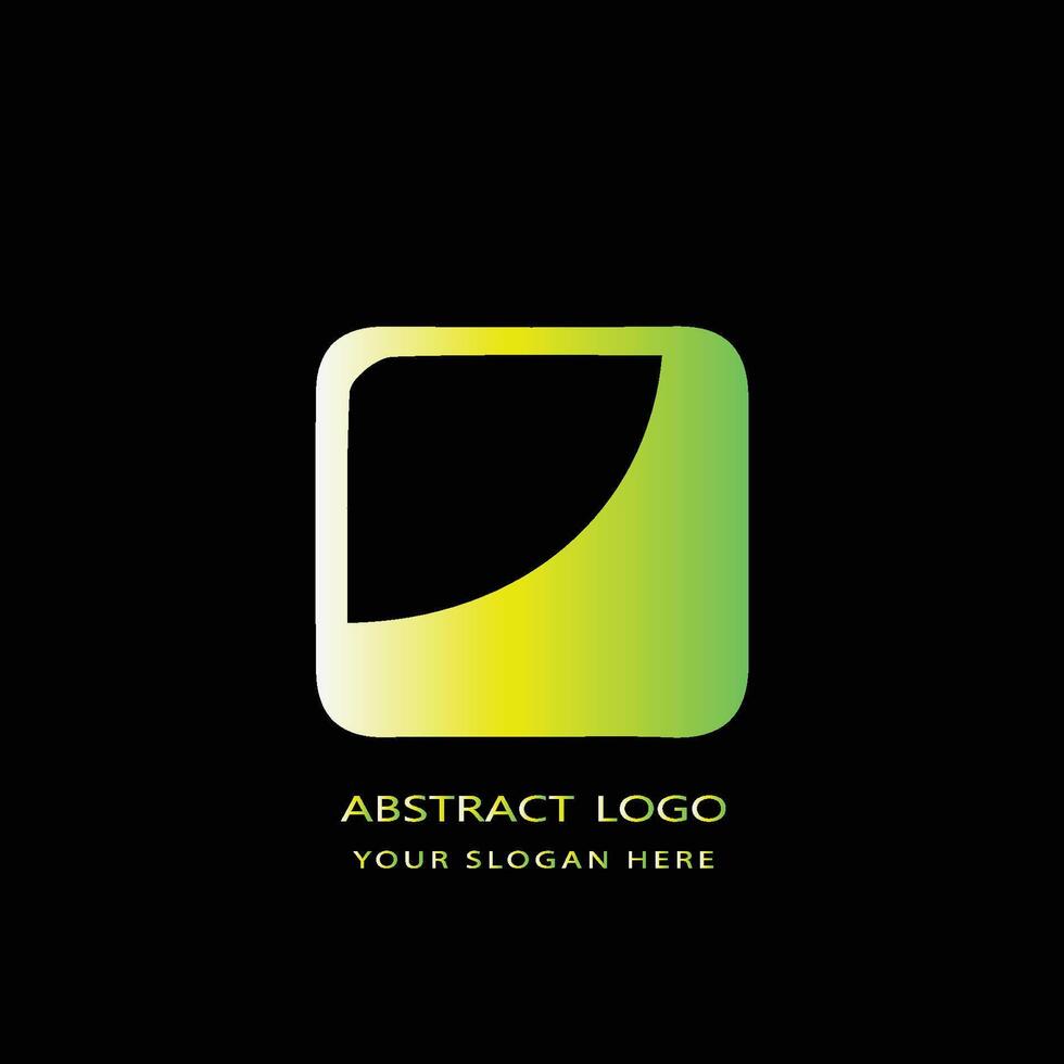 abstract logo design gradient color vector