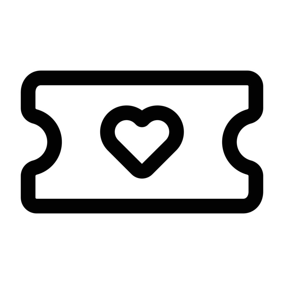 Simple Ticket icon. The icon can be used for websites, print templates, presentation templates, illustrations, etc vector