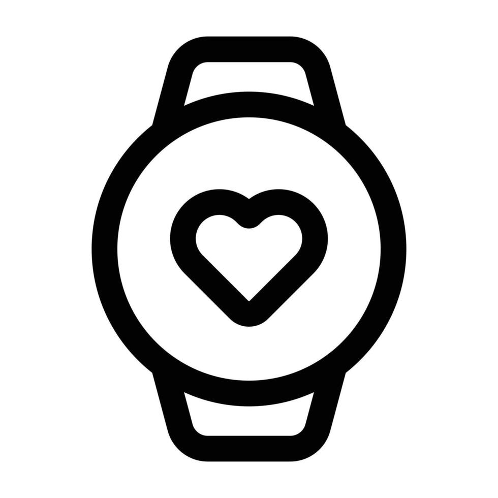Simple Smartwatch icon. The icon can be used for websites, print templates, presentation templates, illustrations, etc vector