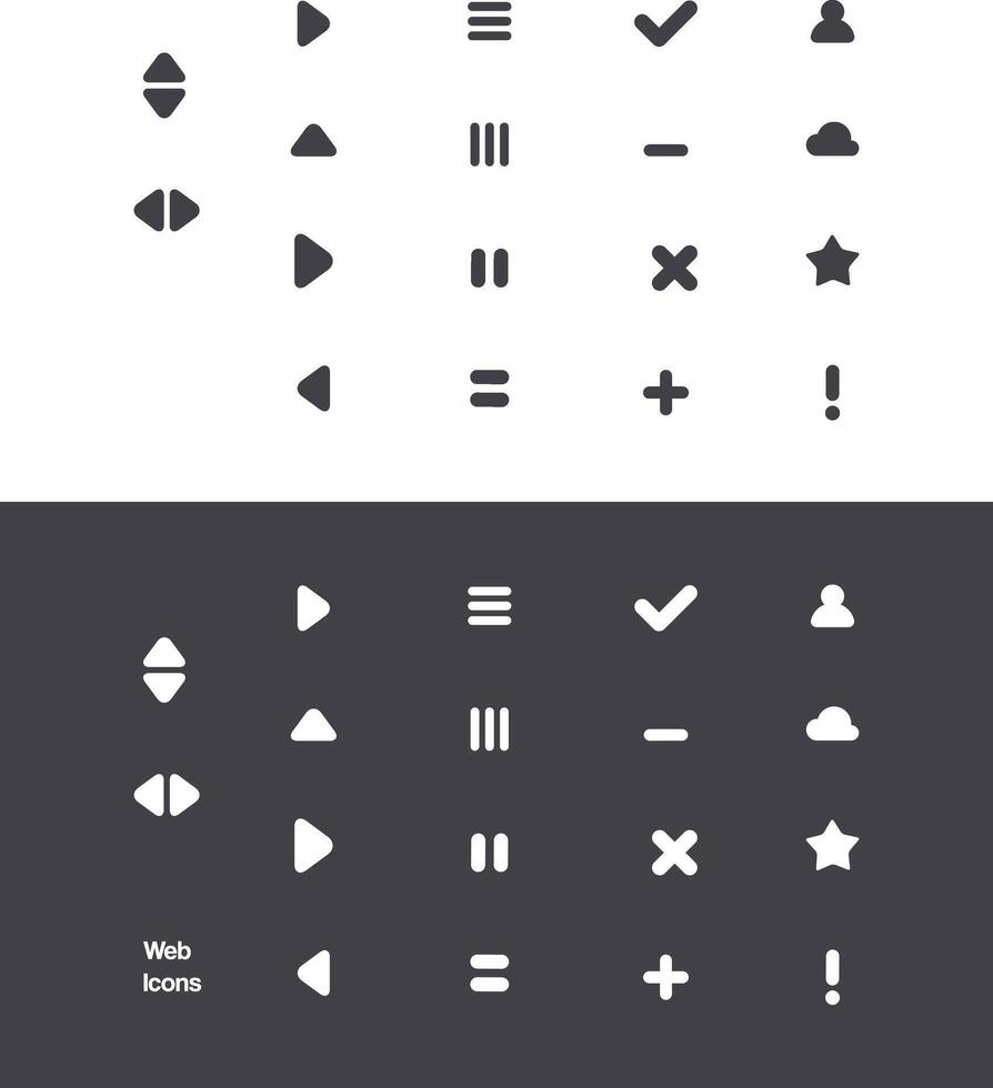 Mega set of icons. GUI basic UI UX SEO icon Essentials And Interface for web and mobile. Corporate Various Editorial star arrow direction cloud, maths design elements eps editable on gray and white BG vector