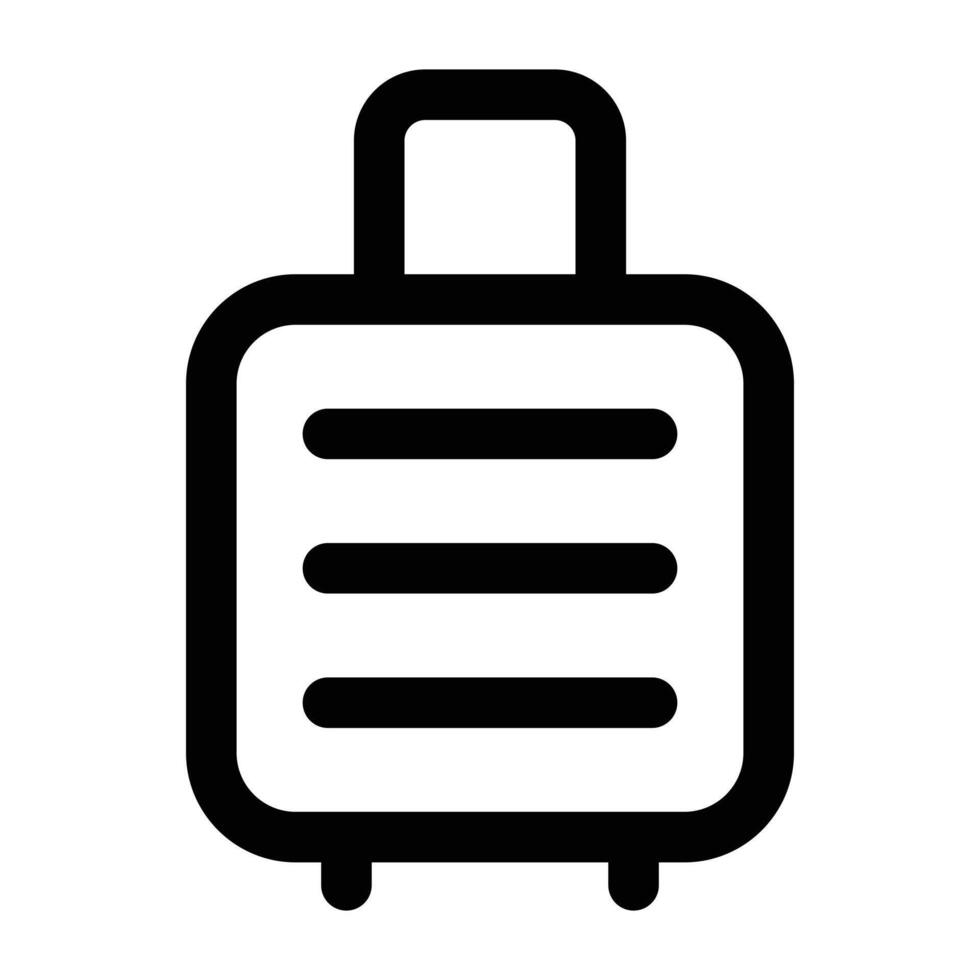 Simple Suitcase icon. The icon can be used for websites, print templates, presentation templates, illustrations, etc vector