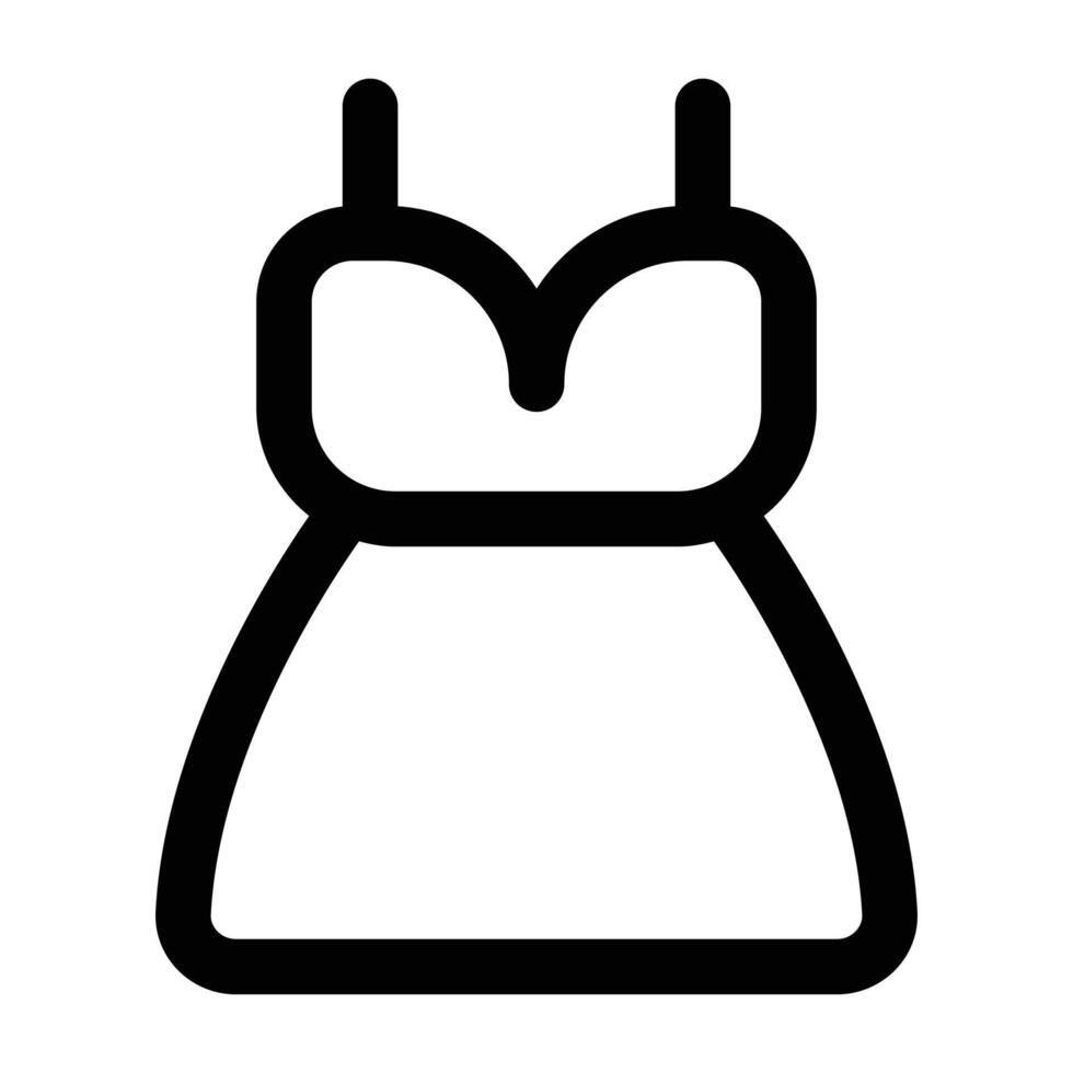 Simple Dress icon. The icon can be used for websites, print templates, presentation templates, illustrations, etc vector