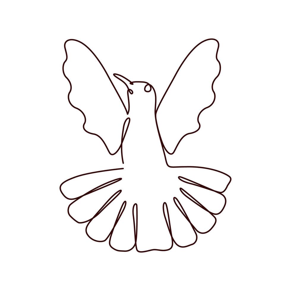 hummingbird coloring page design vector