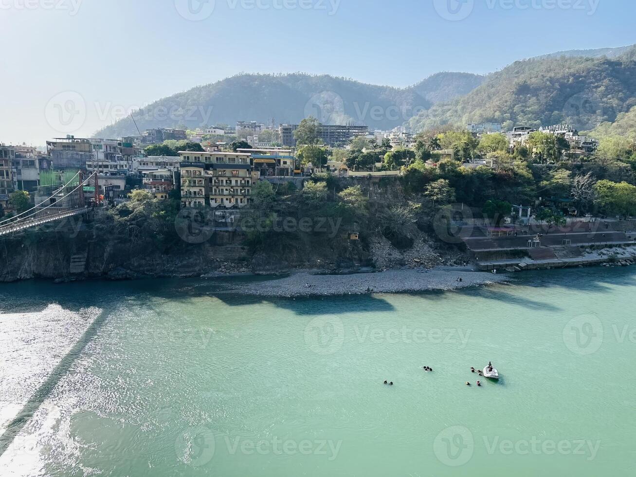 rafting in ganga river in rishikesh, uttrakhand photo