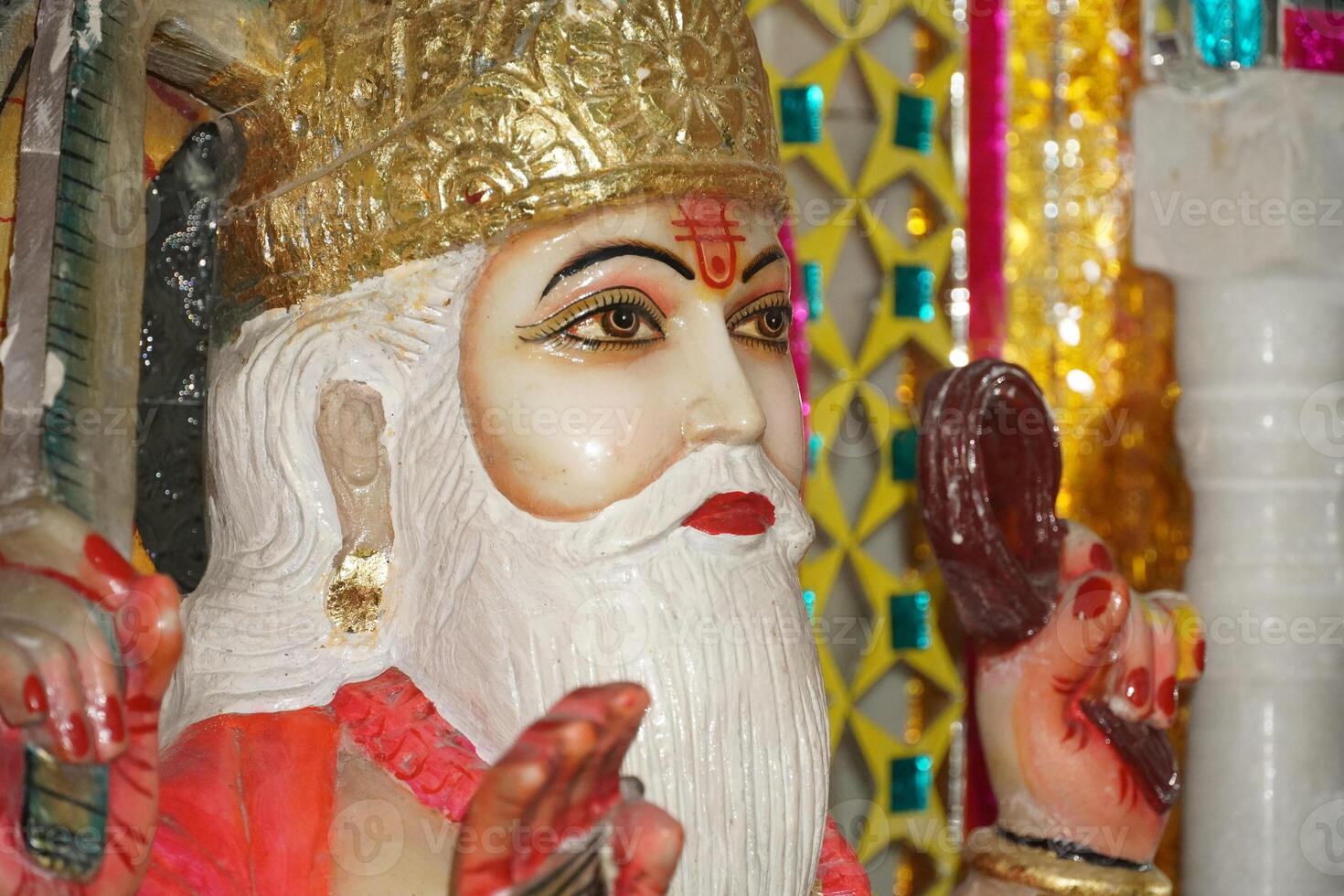 Statue of a Vishwakarma a hindu god. photo