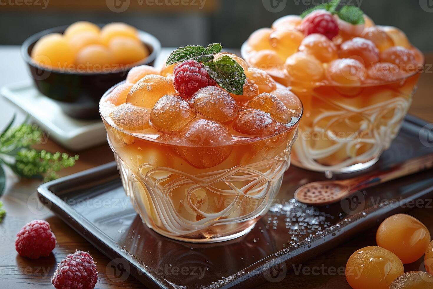 Various shaved ice dessert summer treat professional advertising food photography photo
