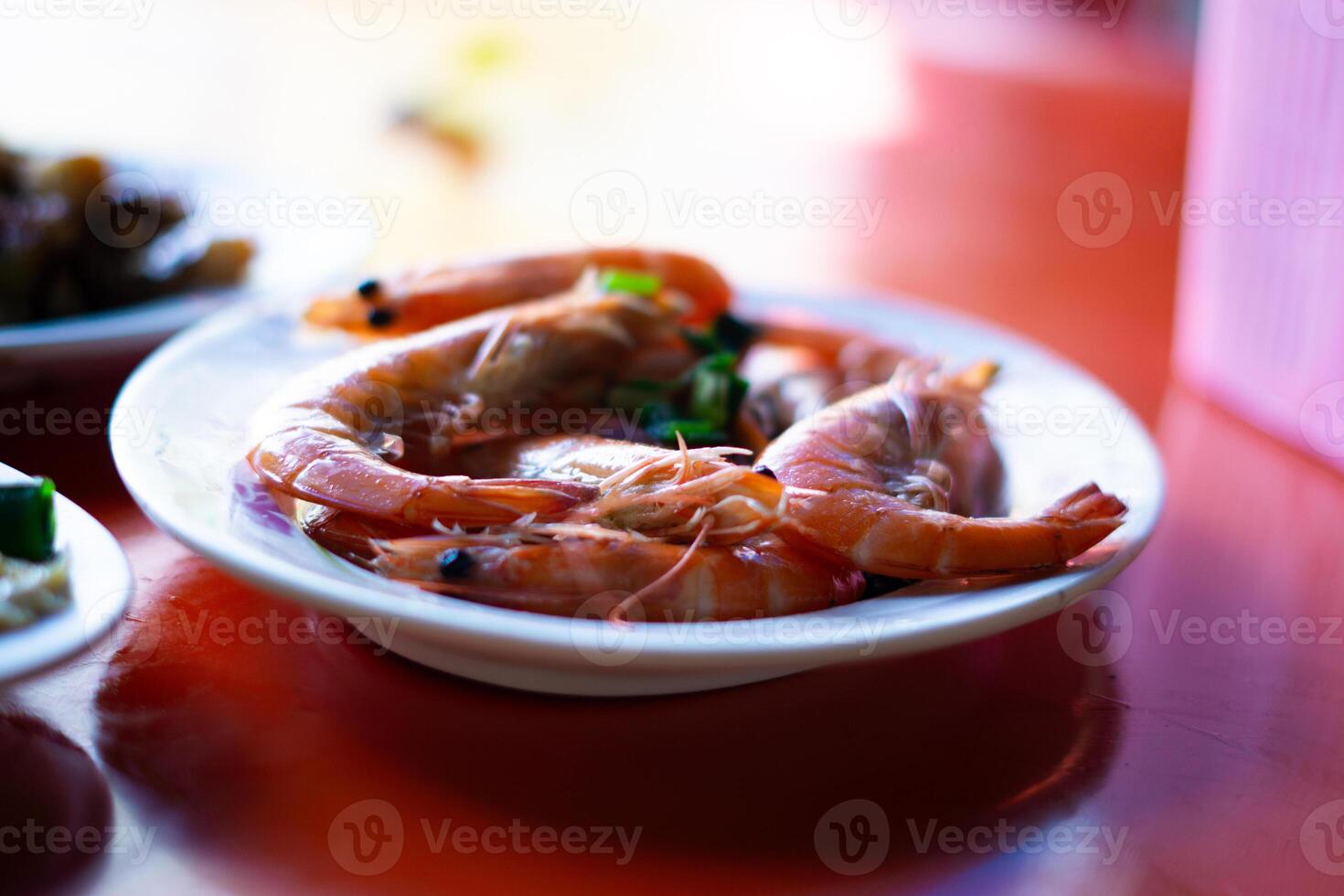 Asian Flavors, Shrimp Prawn Seafood, Tempting Chinese Culinary in Taiwan photo
