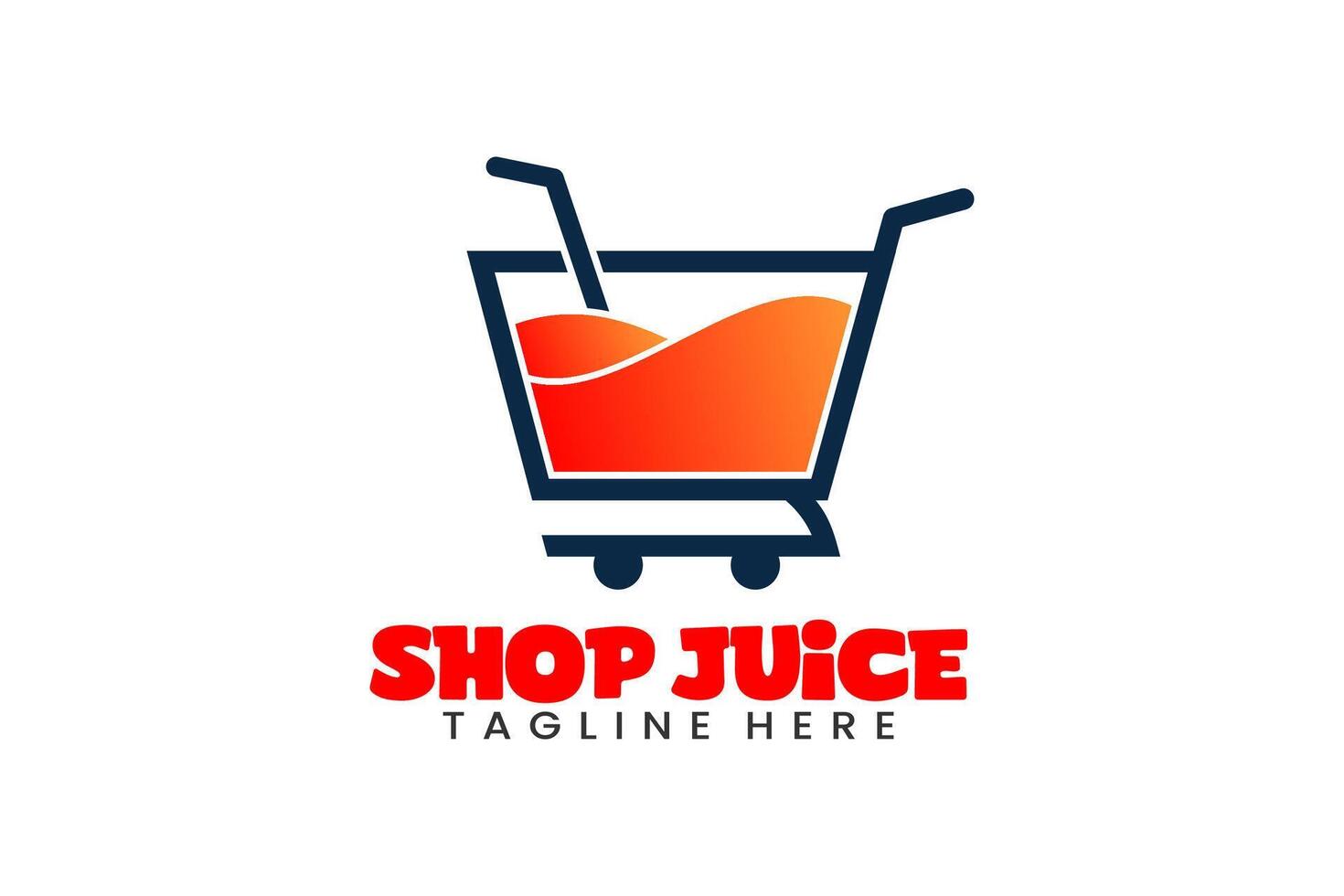 Flat Modern Healthy and fresh juice and shop logo icon template design illustration vector