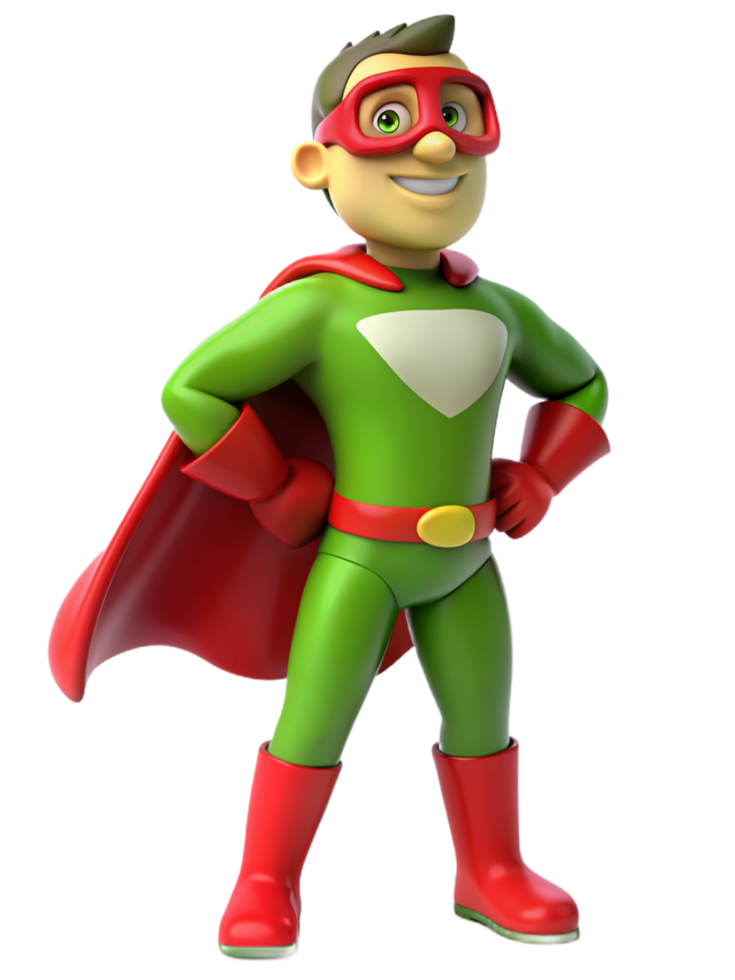 Superhero Suit with Goggles 3d Style png