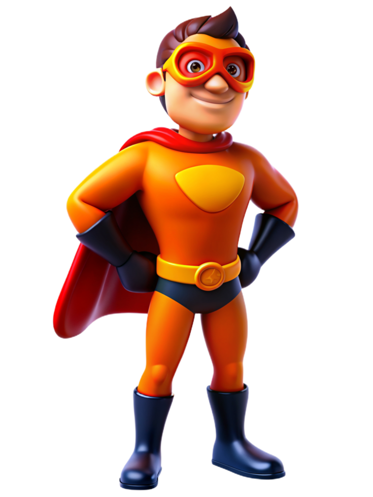 Superhero Suit with Goggles 3d Image png