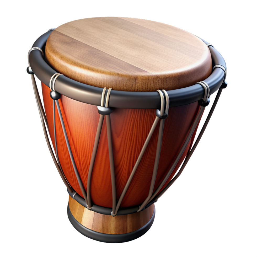 Bongo Instrument 3d Object png