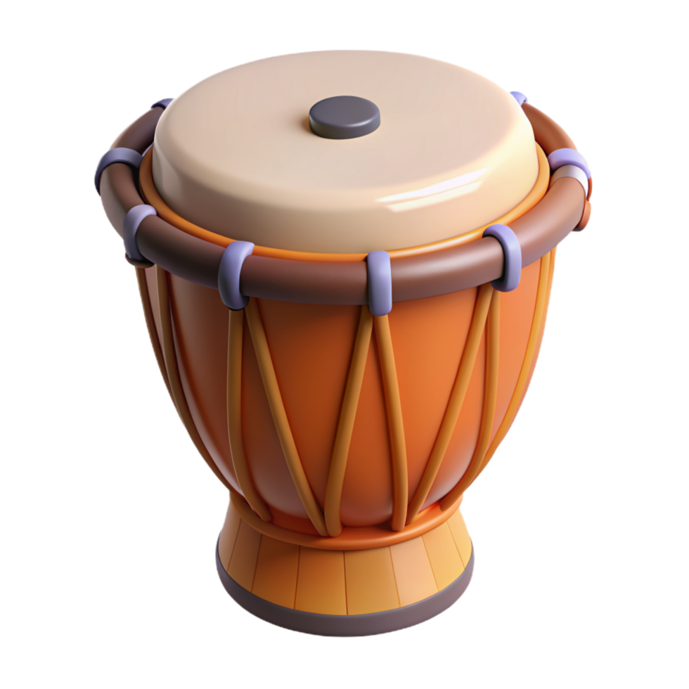 Bongo Instrument 3d Asset png