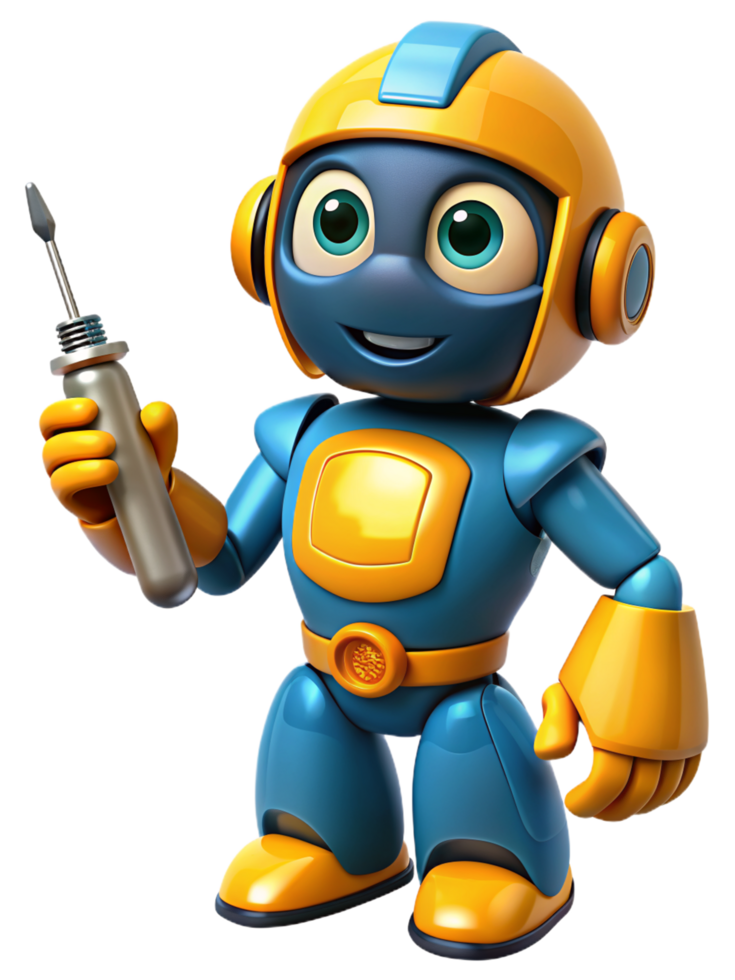 Mechanic Robot 3d Object png
