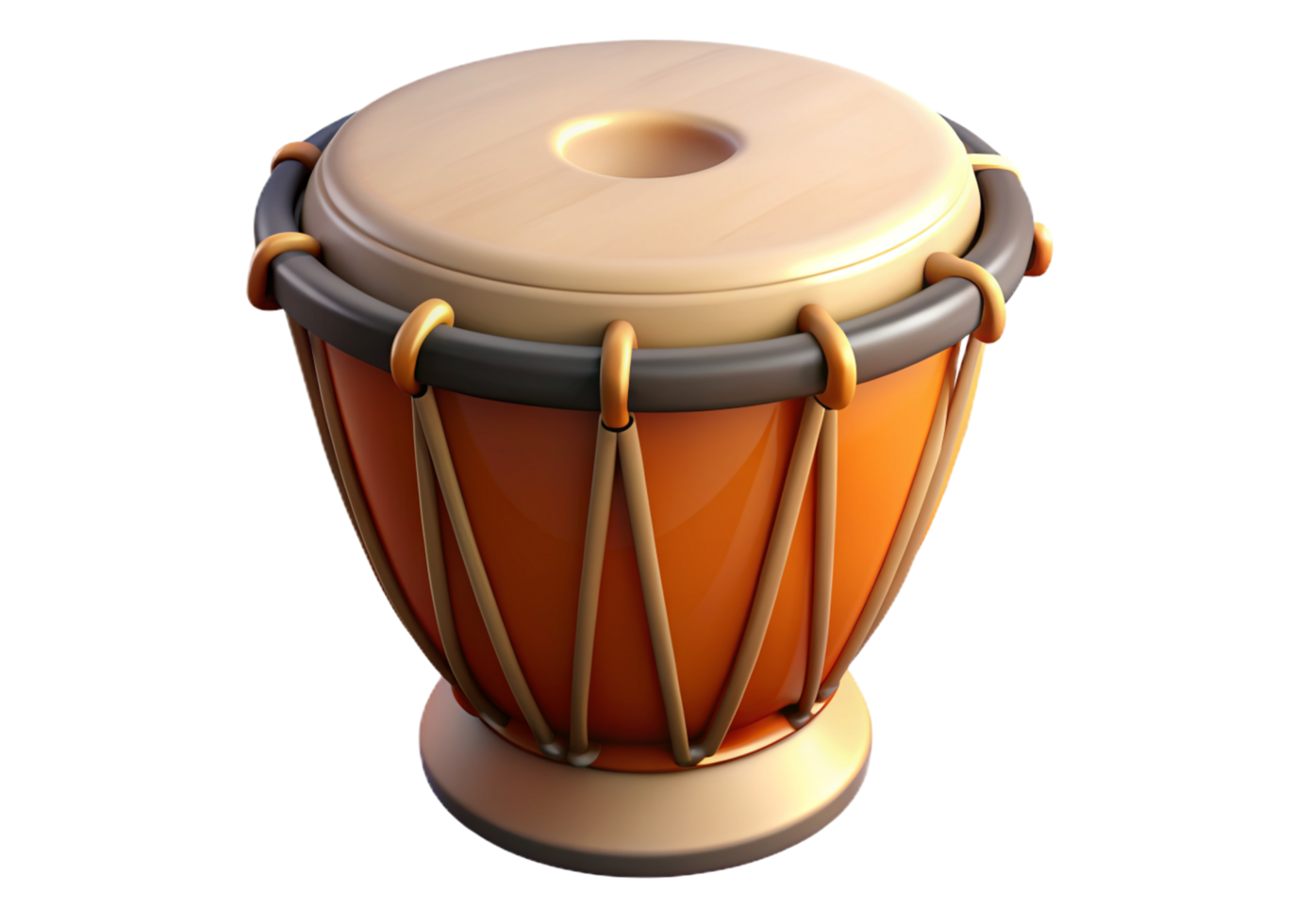 Bongo Instrument 3d png