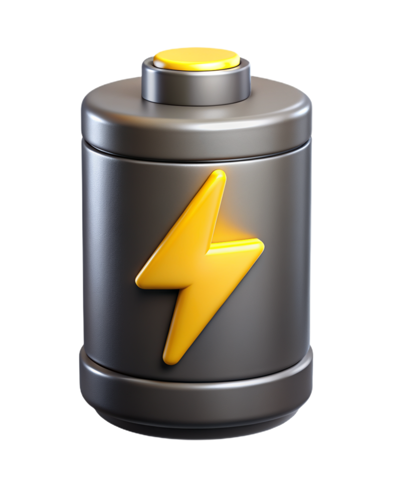 Battery Charging 3d Object png