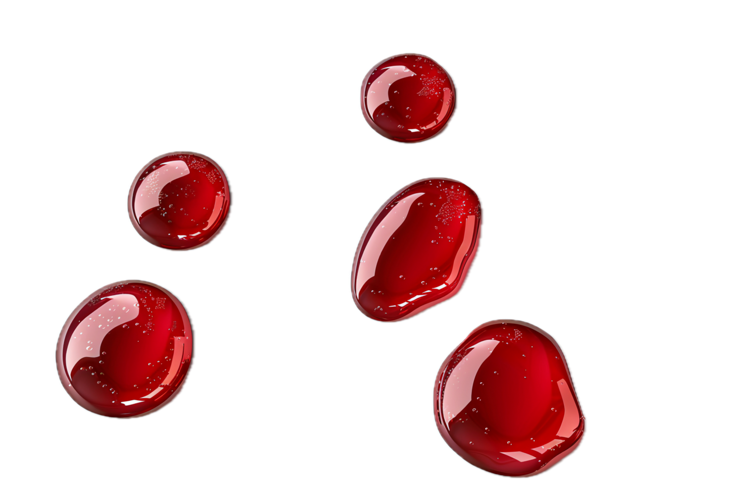 Red Liquid Droplets. png